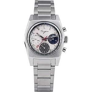 NIADI Sugess 37mm Hand Wind Chronograaf Mannen Horloge Seagull ST1902 Swanneck Beweging Waterdichte Mechanische Horloges, V 6