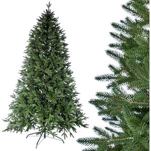 SMEREKA® Kunstkerstboom 250 cm 100% natuurgetrouw spuitgietwerk - Made in EU, kunstdennenboom met standaard van metaal - Christmas tree kerstboom