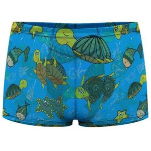 Leuke Turtles Heren Boxer Slips Sexy Shorts Mesh Boxers Ondergoed Ademend Onderbroek Thong