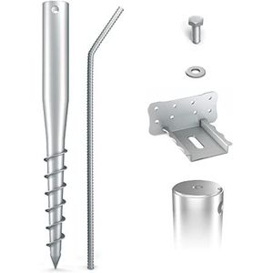 MAXERIO 80 cm Base-Set 6er Schroef Funderingen + Accessoires; Ø 60 x 2; M12