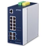 PLANET - IGS-6325-8T4X - Switch - Managed - 8 x 10/100/1000 + 4 x 10 Gigabit SFP+ - AC 24 V / DC 12 - 48 V