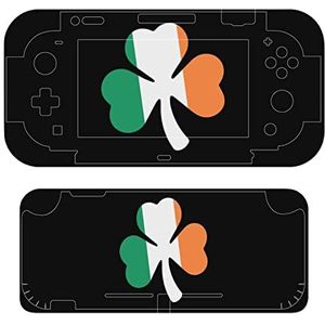 Ierland Vlag Klaver Leuke Huid Sticker Compatibel met Switch Console En Switch Lite Protector Skin Decal Cover