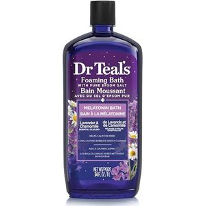 Dr Teal's - Foaming Bath with Pure Epsom Salt, Sleep Bath with Melatonin & Essential Oils - 1000ml