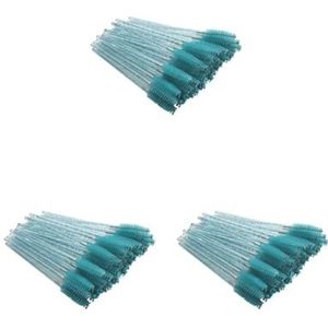 3 set van Pack van 50 Wimpers Borstel Vrouwen Accessoires Wenkbrauw Pincet Removal Tool Remover Wimpers Clip Brow Borstels Blauw Staaf/Donkergroen