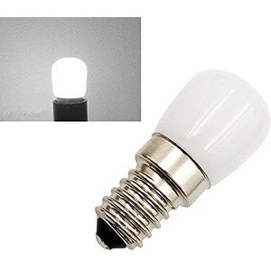 ShuoHui 2x 1,5 W E14 mini LED wit reservelamp voor naaimachine, koelkast, lamp, licht - 180 lm, 220-240V AC, 6000K, wit, 2 stuk