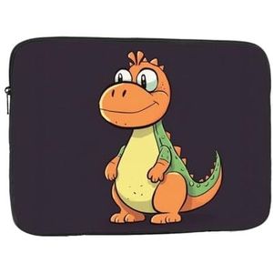 Laptophoes 15 inch schokbestendige beschermende computer draagtas cartoon dinosaurus staande laptoptas reizen laptoptas voor mannen vrouwen