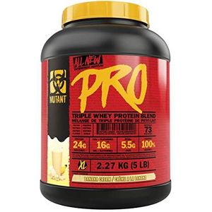 Mutant Pro – Triple Whey Protein Supplement – Time-Released for Enhanced Amino Acid Absorption – 2.27 kg – Banana Cream Pie