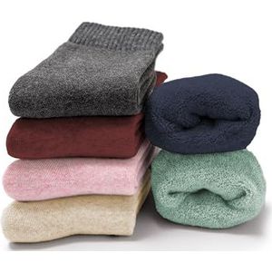 Occulto - Smilla - Katoenen Kuffelsokken - Color Mix - Pak van 6