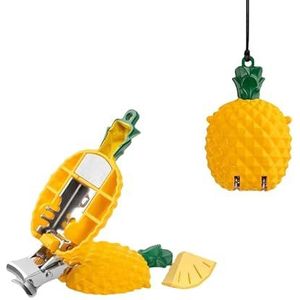 Creatieve draagbare ananas - vormige opvouwbare nagelknipper, sleutelhanger accessoire roestvrijstalen nagelknipper