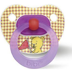 bibi siliconen dag-time BPA GRATIS fopspet, tandvorm, Verzameling, vanaf 6 maanden roze