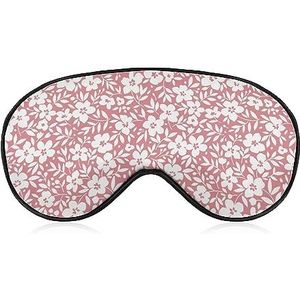 Mooie Roze Bloemen Slaap Oogmasker voor Mannen Vrouwen Tieners Kinderen, Nachtslaap Oogschaduw Cover Comfort voor Reizen Yoga Nap