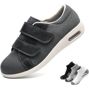 Diabetische Damesschoenen,Sportschoenen Voor Ouderen Met Voetpijn(Gray,49EU)