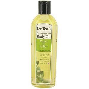 Dr Teal's Bath Additive Eucalyptus Oil by Dr Teal's Pure Epson Salt Body Oil Relax & Relief with Eucalyptus & Spearmint 8.8 oz / 260 ml (Women)
