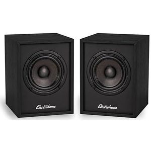 Electrohome Huntley Powered boekenplankluidsprekers met ingebouwde versterker en 3"" drivers voor draaitafel, tv, pc en draadloze muziekstreaming met Bluetooth 5, RCA en Aux (EB10B)