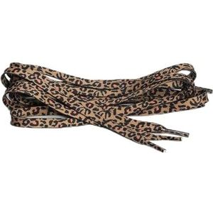 YETONADO - Luipaard - Schoenveters - 120/140/160 cm - Unisex - Platte Canvas Sneakers