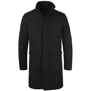 !Solid SDJampa Winterjas voor heren, wollen jas, winterjas met opstaande kraag, Zwart (194007), XL