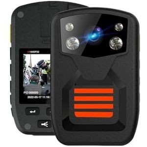 Mini-lichaamscamera, 1080p nachtzicht rode en blauwe flits video-opname lichaam gedragen videocamera voor wetshandhaving, levering