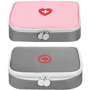 Zuzer EHBO-doos Lege zak, 2 stuks Medische noodzak Medische opbergkoffer Noodoverlevingszakje Thuis Buiten Geneeskundepakket (lege zak)