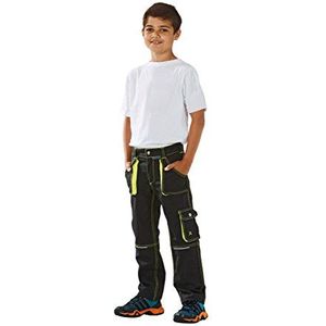Planam - Junior - Kinderbroek - Antraciet Geel - Model 6110