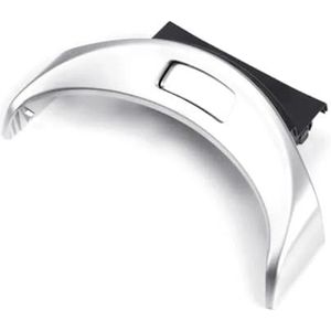 Motor Start Stop Knop‌ Raam Schakelaar‌ Knop voor centrale opbergdoos voor armsteun, geschikt voor Mercedes-Benz W205 W253 C-klasse GLC A2056803407 2056803407(Silver 200mm)