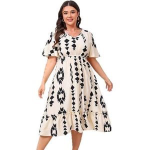 Strandjurk met klokmouwen va-9998, Abrikoos, XL