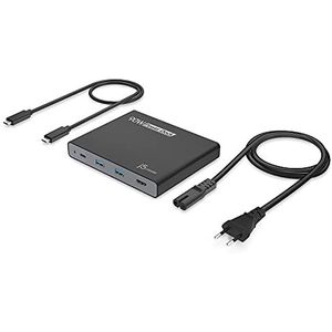 j5create USB-C Travel Dock met PD 65W voeding - voor op reis of op zakenreis - oplaadadapter hub met 4K HDMI, USB-A x 2 - voor MacBook Air/Pro 13, Surface Pro en USB-C laptop (JCDP392)