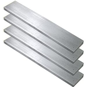 Vierkante Aluminium Flat Bar, 4 stuks aluminium platte staaf 6061 massief molenvoorraad, lengte 600 mm breedte 12 mm / 5 mm * 12 mm * 600 mm (Size : 8mm*12mm*600mm)
