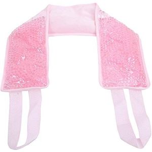 Warm en Koud Kompres Gel Wrap, Ice Pack Herbruikbaar Warm Koud Kompres Gel Wrap Nekschouderletsel Zwelling EHBO voor Sport Vermindert Zwelling(Roze)