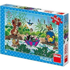 Dino Toys (DINR7) 343429 Dino Puzzel Little Mole Sailing 100 XL, meerkleurig