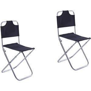 2 stuks klapstoel Draagbare ministoel Opvouwbare rugzak Picknickstoel Opvouwbare visstoel Opvouwbare stoel Opvouwbare rugzak Aluminiumlegering Reizen Kamperen Buitenstoel