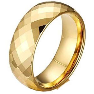 Elegante multifunctionele herenring sieraden wolfraam stalen ring, goud, 9, maat: 10, kleur: goud (kleur: goud, maat: 12)