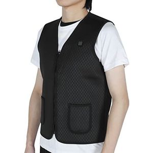 Elektrisch verwarmd vest, USB-opladen Verwarming Verstelbare temperatuur Mobiele unisex jas (170 cm)