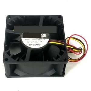 Voor SANYO voor DENKI 9G0812P1G12 DC 12V 1.1A 80x80x38mm 4-draads serverkoelventilator