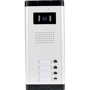 Draadloze intercoms, 700TVL Waterdichte Intercom Systeem Video Deurtelefoon Outdoor Camera IR Licht Vision Met Multi Call Knoppen for Appartement/Woningen(520C-4)