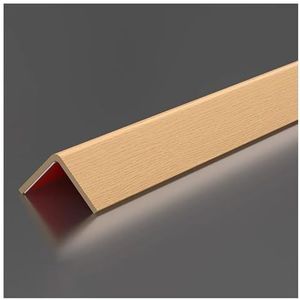 Muurhoekbeschermer, PVC-hoekschild for muren, zelfklevend, kasten, kastrandafwerkingsstrip (walnootkleur, 1 m (3,3 ft))(Original Wood,2.7m(8.8ft))