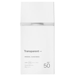 Transparent Lab Minerale zonnebrandcrème met fysieke filters