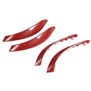 Auto interieurdeurgrepen Voor BMW 3 4 3GT-serie 2013-2018 F30 316d 318d 320d F31 320i 325d Binnendeurgreep Buitengreep Afdekkap(Red Carbon 4PCS)