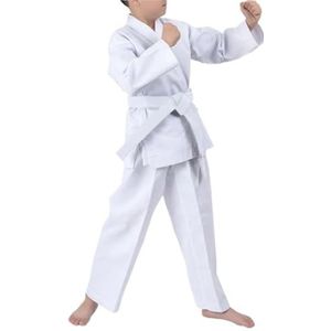 Karate vechtsportkleding Judo-uniform Karate Gi Braziliaans Jiu Jitsu Trainingspak Wit Katoen Meerdere Maten(170)