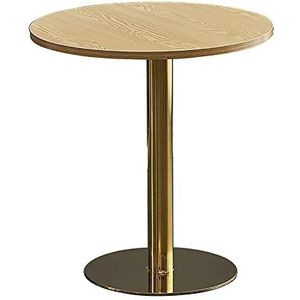 Prachtige salontafel van 75 cm hoog, eenvoudige gouden ronde tafel voor zaken, kleine tafel voor ontvangst en onderhandeling, vrijetijdstafel voor koffiewinkel/melktheewinkel (kleur: C, maat: 70 cm)