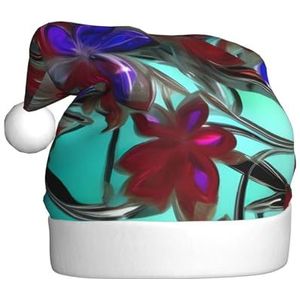 SSIMOO Bloem Gebrandschilderd Glas Kerstfeest Hoeden Volwassen Kerst Hoeden, Vakantie Party Accessoires, Licht Op Het Feest!