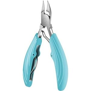 nagelknipper, Teennagelknippers, nagelknippers, roestvrijstalen pedicure- en manicure-instrumenten, professioneel hulpmiddel for het corrigeren van dikke ingegroeide nagels.(Blue)