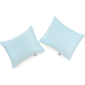 NATURECA Set van 2 kussenslopen voor peuterhoofdkussens, 100% katoen-satijn, kinderhoofdkussensloop, kussenslopen voor babykussen, 30 x 40 cm