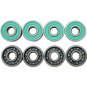 8 stuks 608RS Professional Skateboard Rocker Bearings ABEC-5 Longboard Bearing 8x22x7mm Double Fishboard Roller Bearing