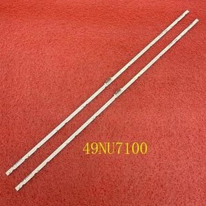 LED-strip for Samsung 49NU7100 UN49NU7100 UE49NU7100 UN49NU7100AG UN49NU7100G UN49NU7300 UE49NU7300U UE49NU7170U UE49NU7015(10 PCS For 5 TV)