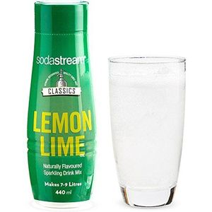 SodaStream Siroop Classic Lemon Lime - 440 ml - Het Ultieme Verfrissende Drankje Met Citroen En Limoen - Goed voor 7 - 9 Liter Bruisende Frisdrank - Speciaal Voor Bruiswatertoestellen - Duurzaam