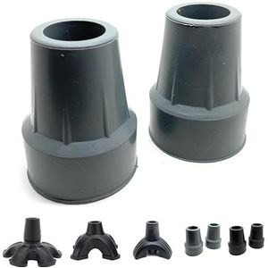 Quantum Leap (Pack van twee) 19mm 3/4 ""Heavy Duty Rubber Ferrules Toegevoegd Metalen Wasmachine voor sterkte, (alleen voor wandelstokken) Voeten of Wandelstokken - Wandelstok Rubber Tips (19mm)