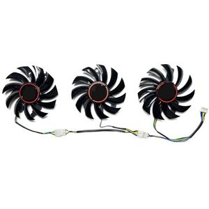 Vervangende ventilator voor SAPPHIRE voor Radeon RX5600XT 6GB PULSE PRO OC grafische kaart(Set of three fans)