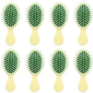 8 Pack Mini Wet Hair Brush, WINCUR Kleine Ontwarrende Ontwarrende Haribrushes voor nat en droog haar met gemak knopen zonder tranen of breuk, perfect voor bruidsmeisjes geschenken en feestartikelen
