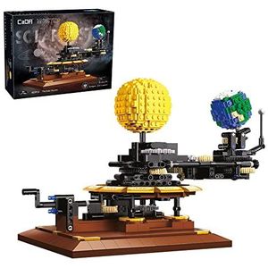 FanMei CADA klembouwstenen ​​ c71004w technologie zonne-systeemset, prototype MOC-4477,865-delig Earth, Moon and Sun OrreryCADA Master bouwstenen, compatibel met Lego (in luxe originele verpakking)