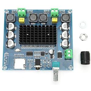 Hakeeta digitale versterkerplaat, W/Bluetooth, 100WX2, A105 TDA7498 soundkanaal-bluetoothmodule, super-audio-vermogensversterkerplaatmodule
